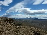 View towards the glaciers