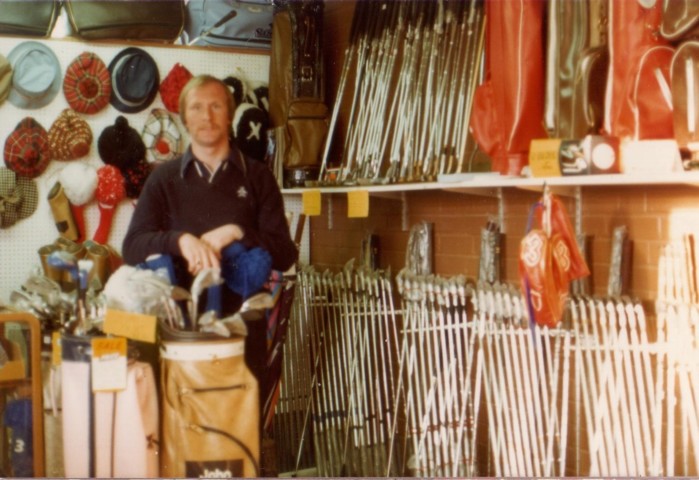 John Harris in his pro shop