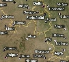 Map of North India