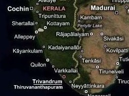 Map of South India