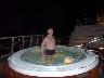 Jacuzzi time - Garry takes the first plunge