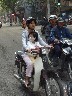 Little children travel on scooters too